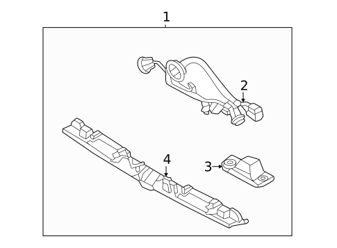 License Lamps for 2022 Hyundai Tucson #1