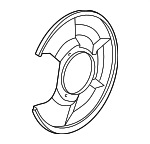 43253S2A000 - Brakes: Splash Shield for Honda: S2000 Image