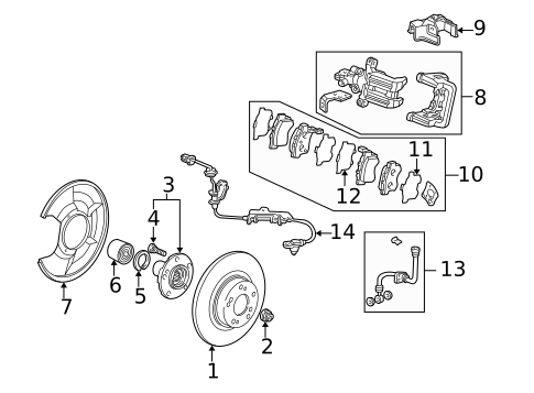 Rear Brakes for 2000 Honda S2000 #0