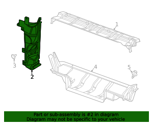 2020-2026 GM Driver Side Radiator Air Baffle 84126425 GM ...