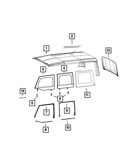 Roof for 2017 Jeep Wrangler #3
