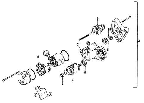 Starter for 1992 Toyota Previa #0