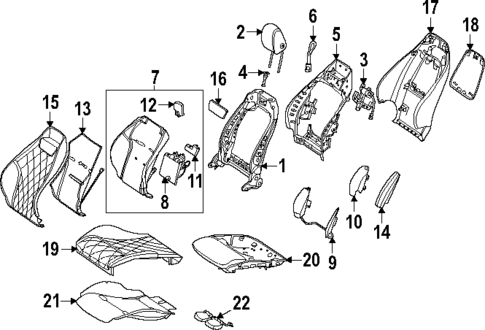 Driver Seat Components for 2025 Mercedes-Benz SL55 AMG #6