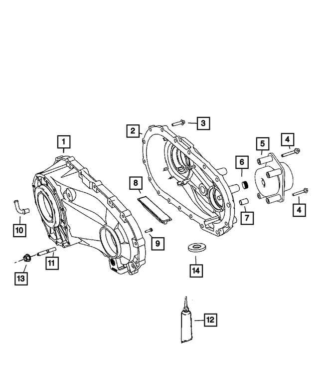 6101526 - NV140; or MP140; Transfer Case: Hex Flange Head Screw for Mopar Image