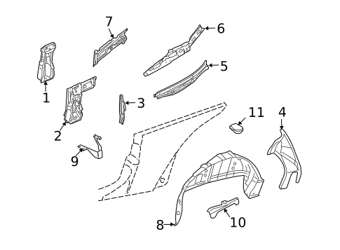 Inner Structure for 2004 Volkswagen Beetle #0