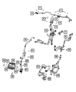 6507684AA - Cooling: Hex Nut And  Washer for Mopar Image