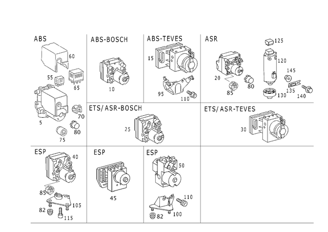 1684310040 - Brakes: Holder for Mercedes-Benz Image image