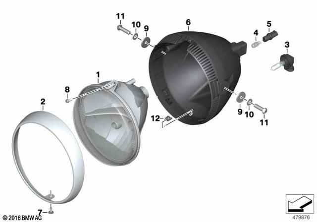 63127696397 - : Trim Ring for BMW-Motorrad Image