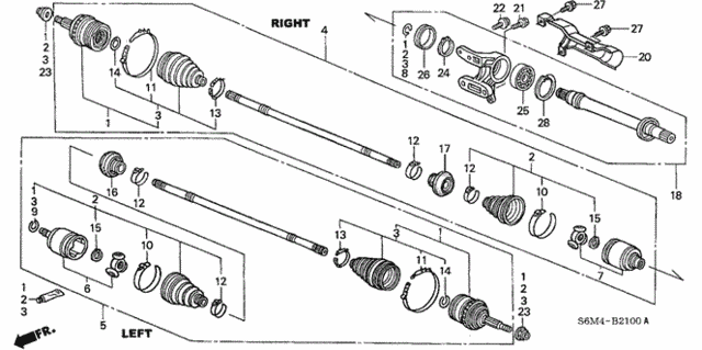 Driveshaft - Half Shaft for 2005 Acura RSX #0