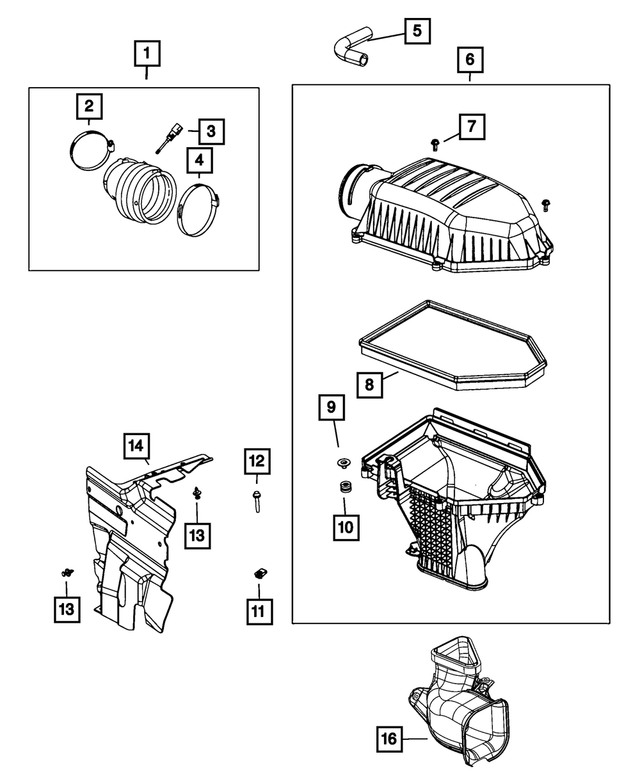 « 68530295AA –  : Air Frais Durite pour Mopar Image »