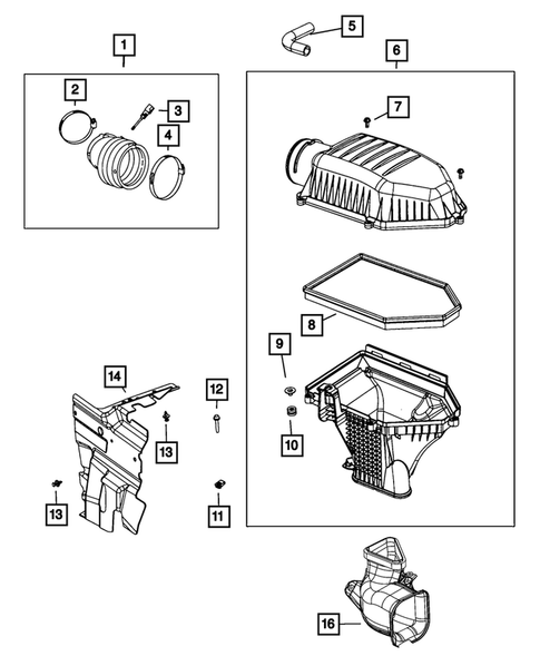 Air Cleaner for 2023 Chrysler 300 #0