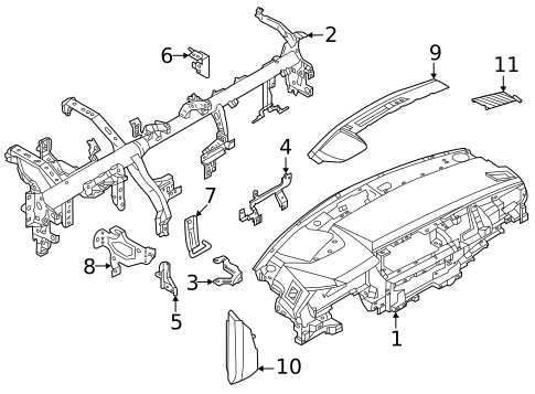 Instrument Panel for 2023 Nissan Rogue #0