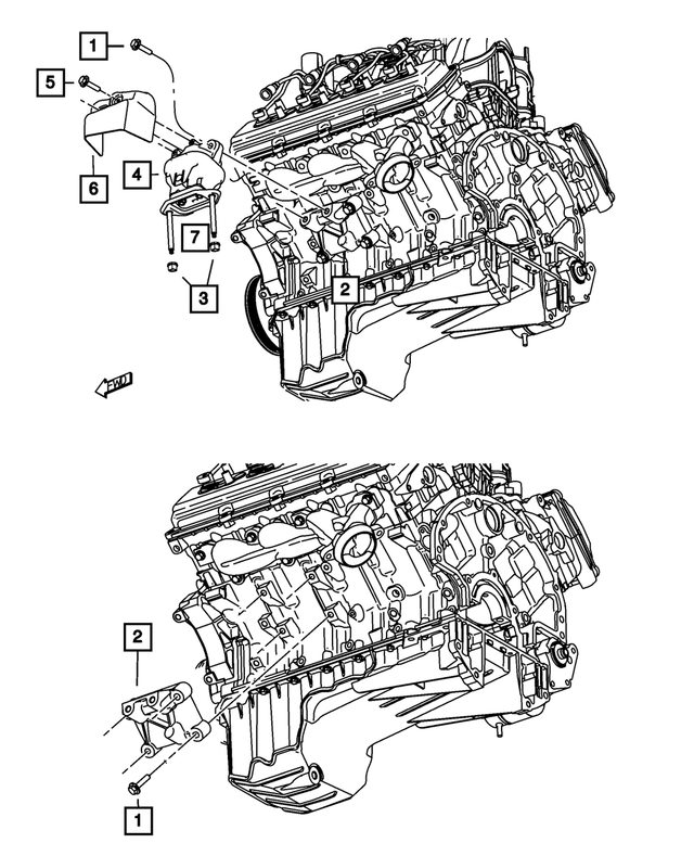 4578349AA - 5.7L Gas; Engine: Heat Shield, Left for Mopar Image