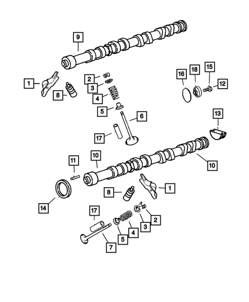 Camshaft and Valve for 2009 Chrysler PT Cruiser #0