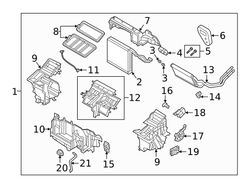 Blower Motor & Fan for 2019 Mazda CX-5 #1