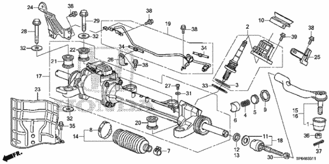 P.S. Gear Box (Eps) for 2013 Honda Crosstour #0
