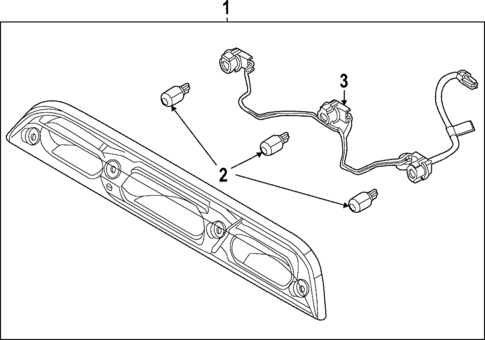 High Mounted Stop Lamp for 2023 Ford Maverick #0