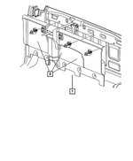 7GA33TX7AA - Interior Trim: Cab Back Trim Panel for Ram: 1500, 1500 Classic, 2500, 3500 Image