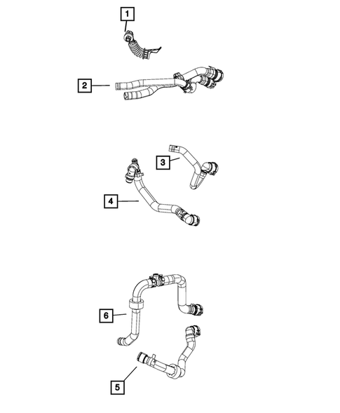 Air Conditioner and Heater Plumbing for 2019 Jeep Renegade #1