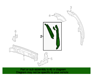 89045598 - 1997-2008 GM - Driver Side Back Outer Body Pillar with Plate ...