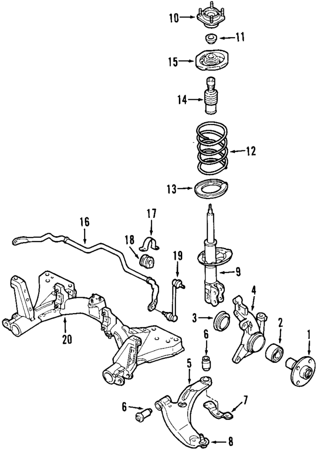 BP7H34700B - : Strut for Mazda Image