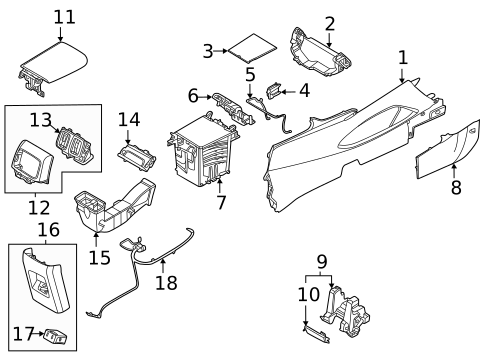 Console for 2022 Hyundai Tucson #0