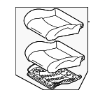 873506GH0A - Body: Cushion Assembly for Nissan Image