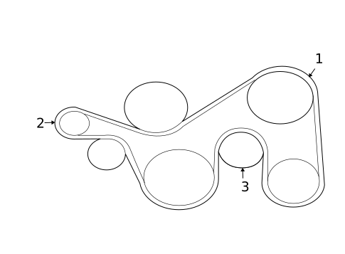 Belts & Pulleys for 2005 Mitsubishi Outlander #0