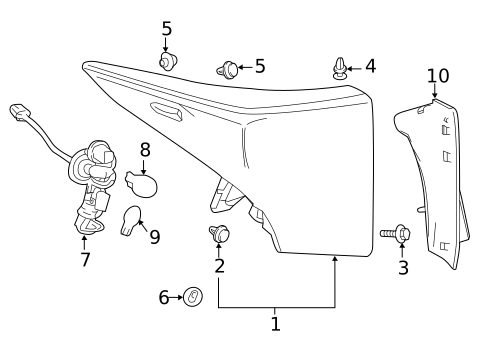 Bulbs - Chassis for 2016 Toyota Prius #1