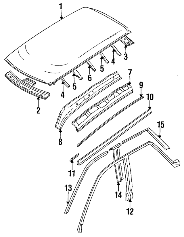 90362AA010 - : Upper Weather-Strip Retainer Strip for Subaru Image