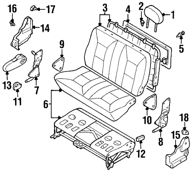 864000B200 - : Headrest for Nissan Image