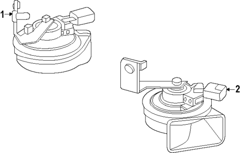 Horn for 2024 Mercedes-Benz E450 #0