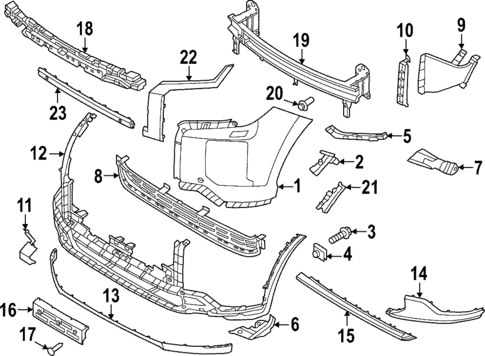 Bumper & Components - Front for 2025 Hyundai Palisade #1