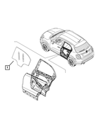 68286070AA - Glass: Rear Door Glass, Right for Mopar Image