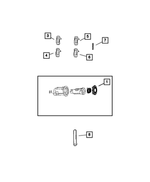 5170480AA - Body Sheet Metal Except Doors: Deck Lid Cylinder Lever for Dodge: Charger Image