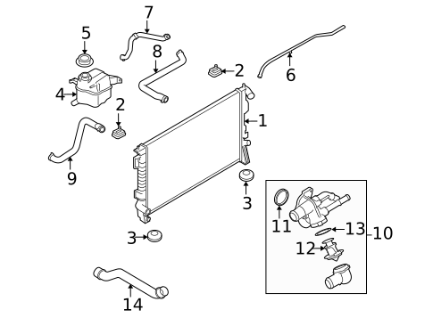 Radiators, Coolers & Related Components for 2009 Mercury Sable #0