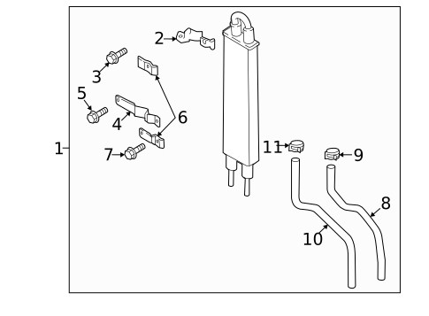 Power Steering Oil Cooler for 2019 Nissan TITAN XD #0