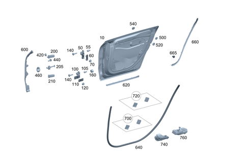 Rear Door for 2024 Mercedes-Benz EQE 500 #0
