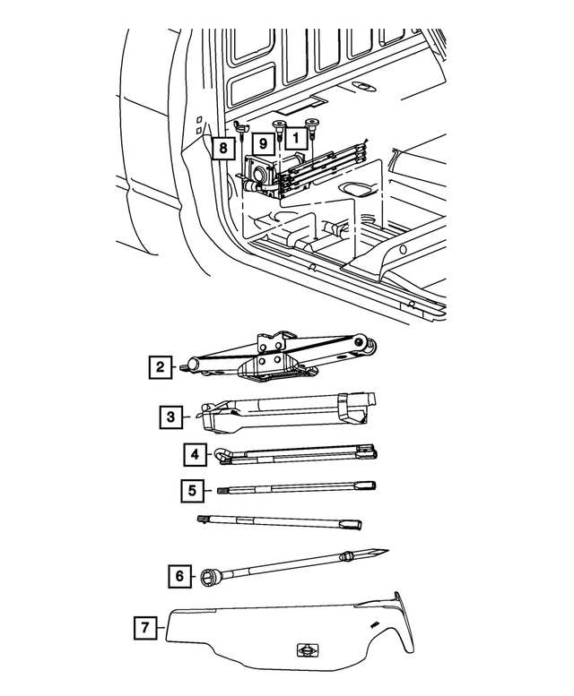52014437AA - Wheels: Jack Handle Extension for Mopar Image