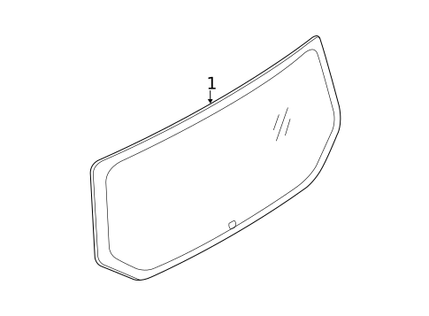 Glass - Lift Gate for 2014 Ford Transit Connect #0