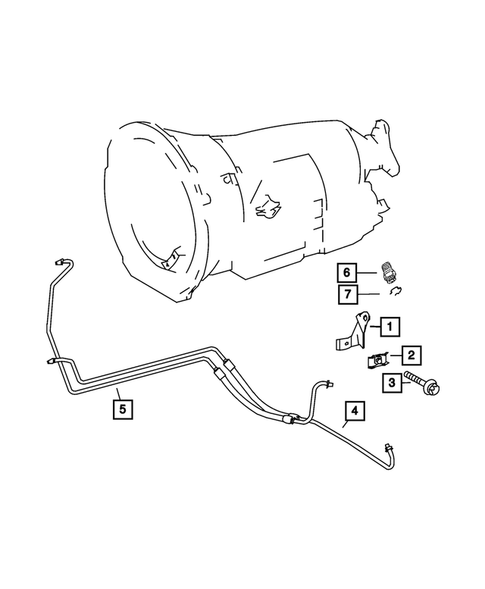 Transmission Oil Cooler, and Lines for 2009 Dodge Sprinter 3500 #0