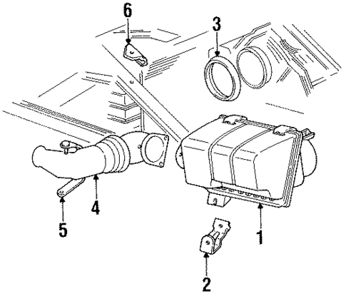 Air Intake for 1989 Oldsmobile Cutlass Ciera #0