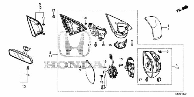 Mirror (1) for 2019 Honda HR-V #0