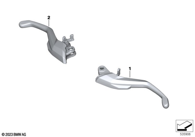 32725A76195 - Exhausts &amp; Performance: Enduro handbrake lever for BMW-Motorrad Image