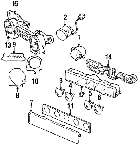 Instruments & Gauges for 1988 Jeep Wrangler #0