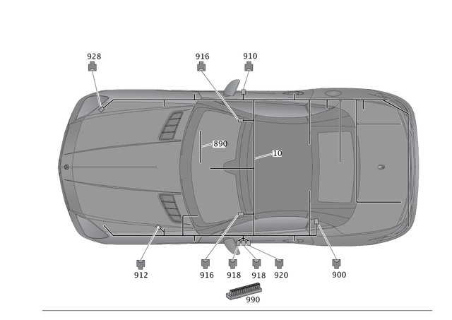 172540850764 - Special Equipment: Electrical Wiring Harness for Mercedes-Benz: SLC300, SLC43 AMG, SLK250, SLK300, SLK350, SLK55 AMG Image image