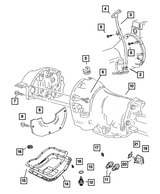 52107769AE - Automatic Transmission 4 Speed: Transmission Fluid Level Indicator for Mopar Image