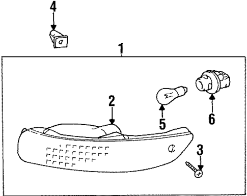 Signal Lamps for 1997 Toyota Corolla #0