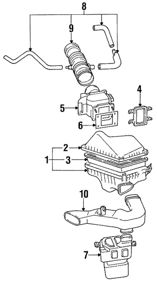 2227543010 - : Fuel Injection Air Flow Meter Gasket / O-Ring for Lexus Image