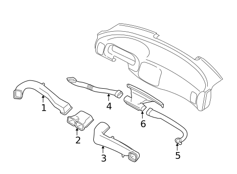 Ducts for 1996 Subaru Impreza #0
